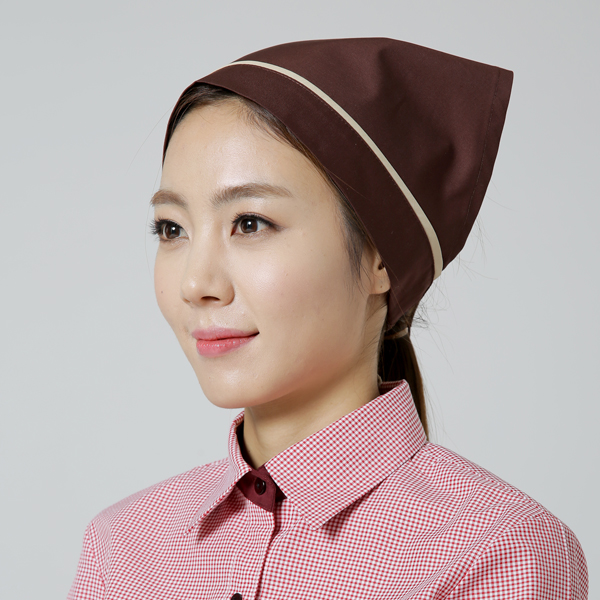 머리끈 스카프 / 커피베이지