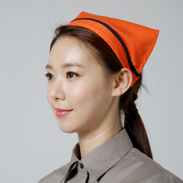 머리띠 스카프 / 오렌지곤줄