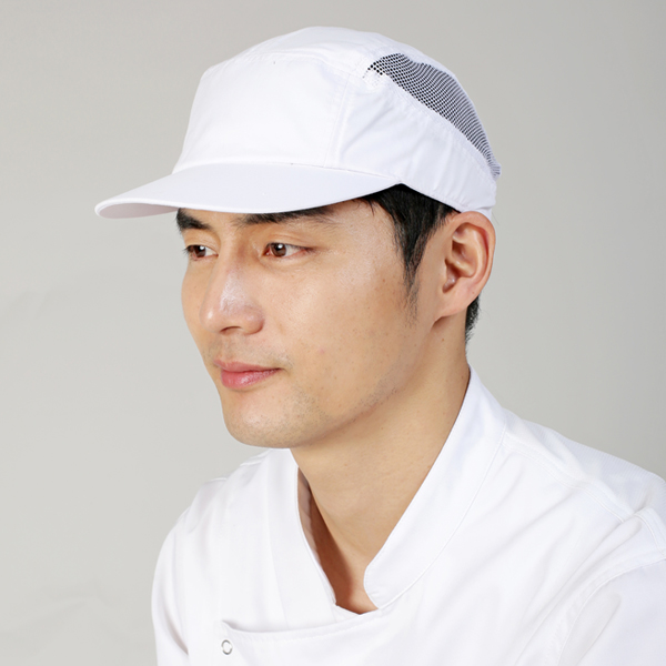 일반 반망사 조리모자 / 백색